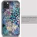 COOLQO Compatible for iPhone 11 Pro Max Case, 360 Full Body Coverage Hard PC+Soft Silicone TPU 3in1 Certified Military Shockproof Phone Protective with [2 x Tempered Glass Screen Protector]-Mandala