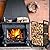 Lilybud--lily Firewood Rack Indoor Fireplace Log Holder with Wheels, 2 Tier Fire Wood Holder Outdoor Small Firewood Storage Rack Log Storage Stacker Stand for Patio, Fire Pit