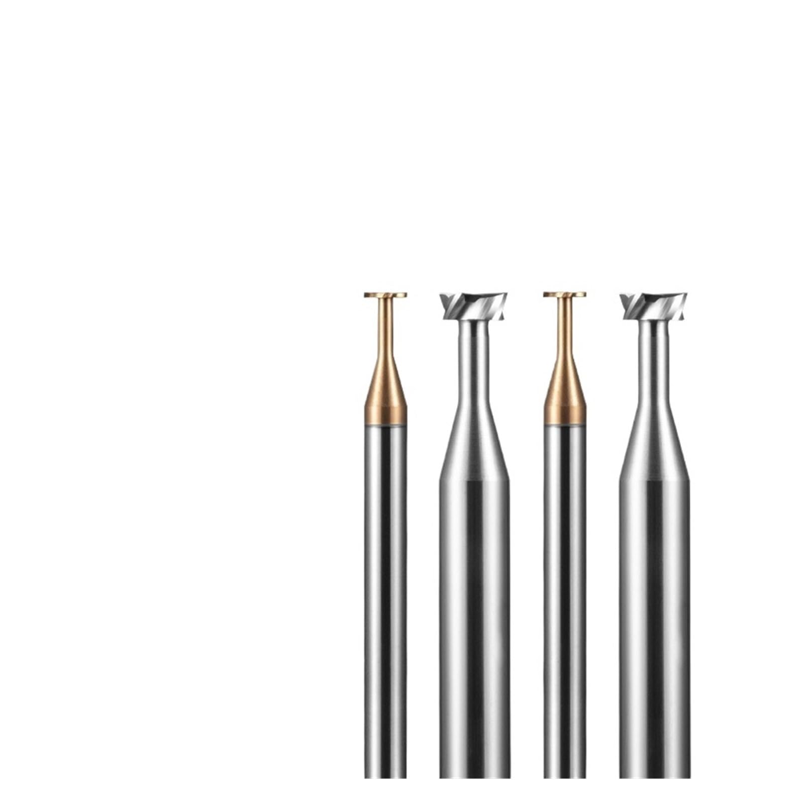 Fresa con ranura en T HRC60, herramienta de mecanizado de precisión de aleación de acero de tungsteno(D6x1hxd2.5x8hxd6x50l 2pcs)