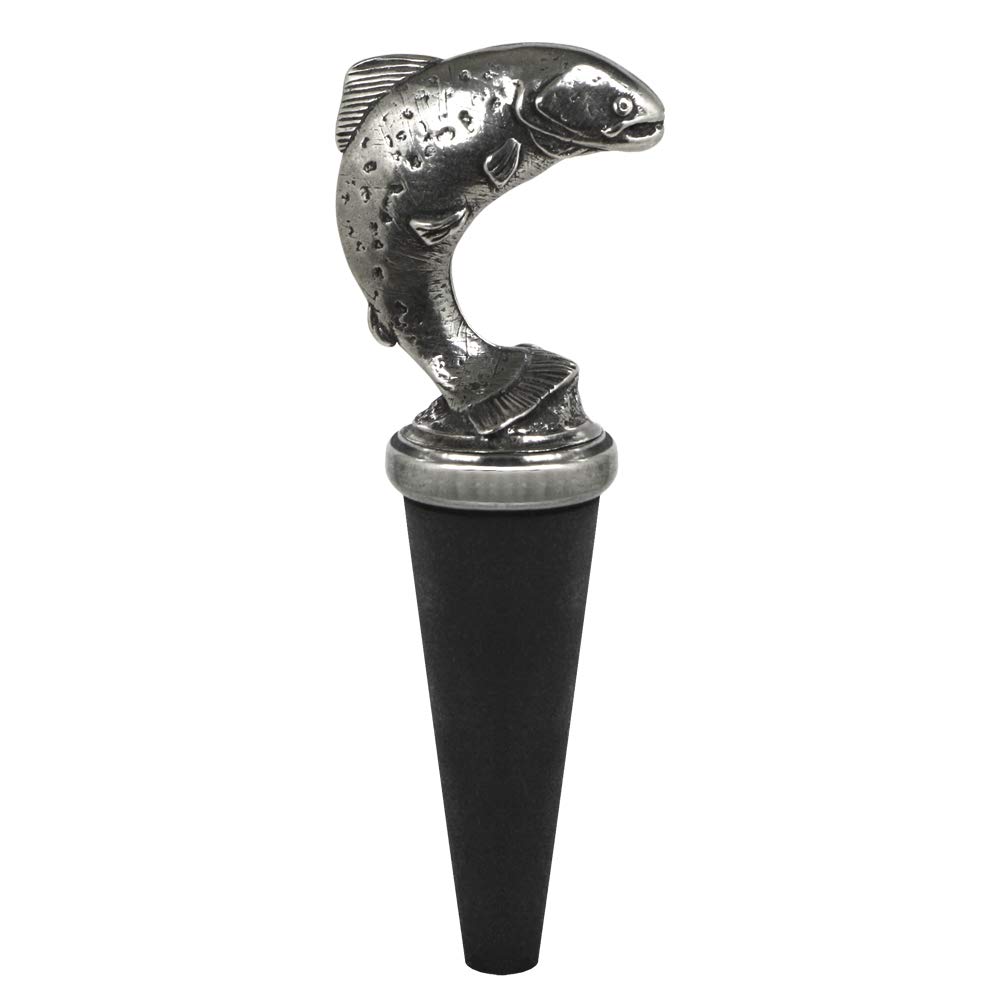 English Pewter Company Fish Wine Bottle Stopper [BOT209]
