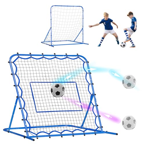 Image of Soccer Baseball Rebounder Net, Quick-Switch Angle Soccer Pitchback Volleyball Training for Control, Passing Practice, Easy Setup Soccer Goal Rebounder Gifts Aids & Equipment for Kids,Teens & Adults