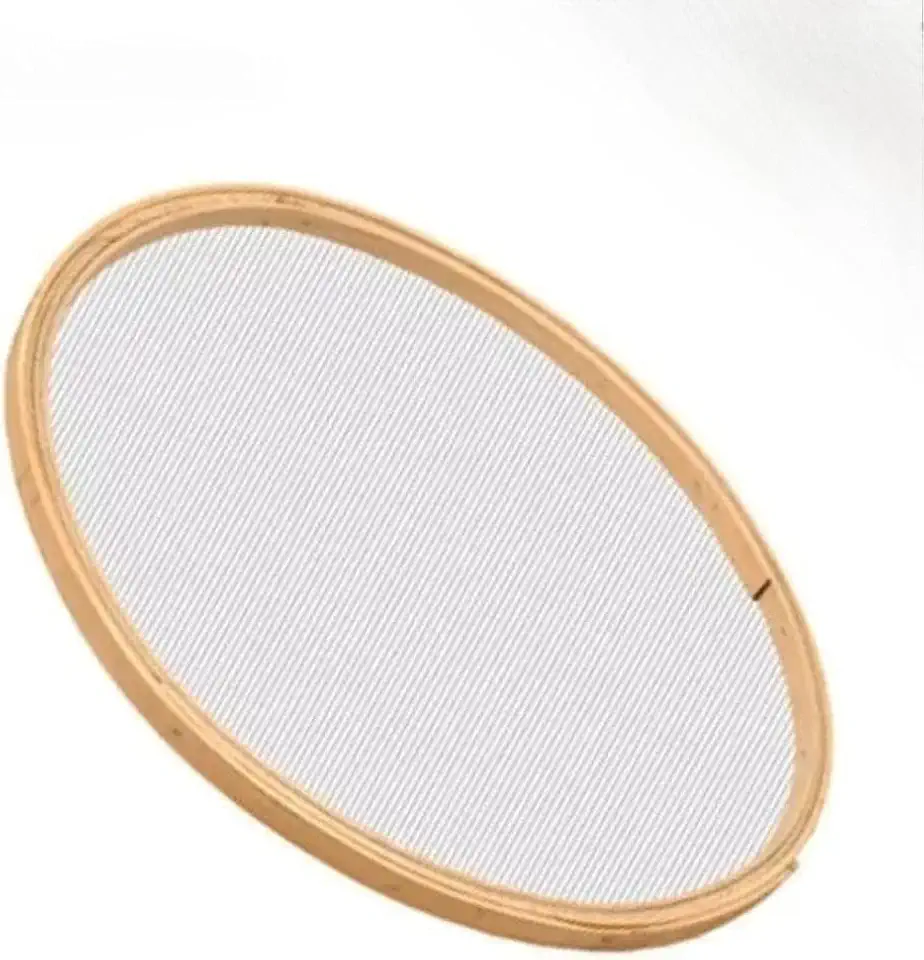 Peneira de Madeira 55cm para Areia e Construção – Malha de Aço Galvanizado, Uso Agrícola e Doméstico