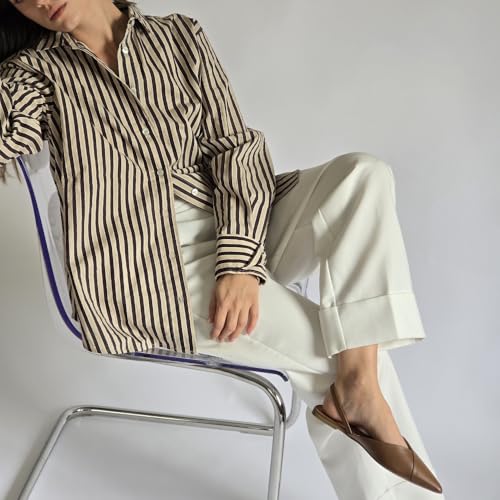 LUMINOSA Women’s Pointed-Toe Slingback Flats for Women3