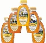 Tea Honey Sampler (Pure Natural Raw Honey) 5x16oz