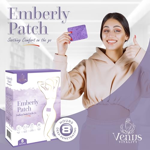 Period Cramp Relief Menstrual Patch – Heat Pads for Pain Relief & PMS | Portable Heating Pad | Emberly Self-Heating Patch for Women, Back Pain & Muscle Comfort | Adhesive, Travel-Friendly Long-Lasting - Image 5