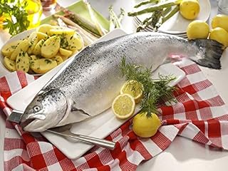 GreetFish Lachs, ganzer Lachs (mit Kopf), ausgenommen, küchenfertig, ca. 3kg