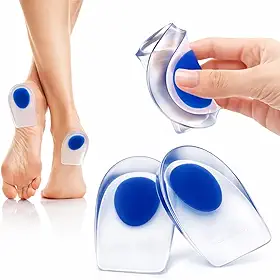Palmilhas Ortopédicas Silicone Gel Hidratante Massageadoras Alívio Dor Conforto Calcanhar para Calçados Premium