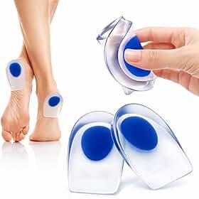 Palmilhas Ortopédicas Silicone Gel Hidratante Massageadoras Alívio Dor Conforto Calcanhar para Calçados Premium