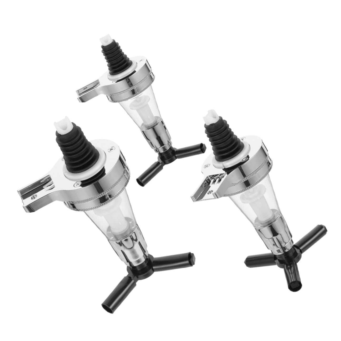 Distributore Liquore per Bar a Parete 3pezzi Dosatore 25ml 35ml 45ml in Acciaio Inossidabile e Silicone, Pulizia Facile per Feste
