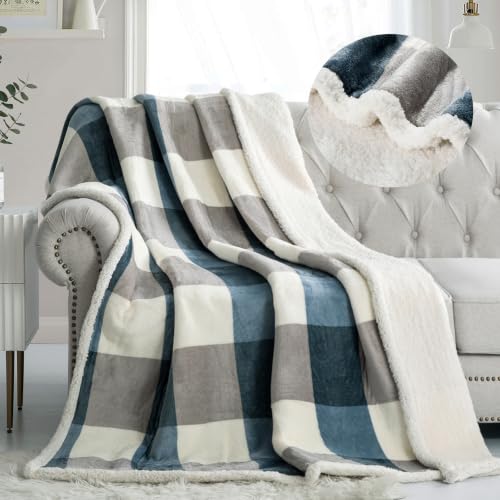 PU MEI Sherpa Fleece Reversible Blanket