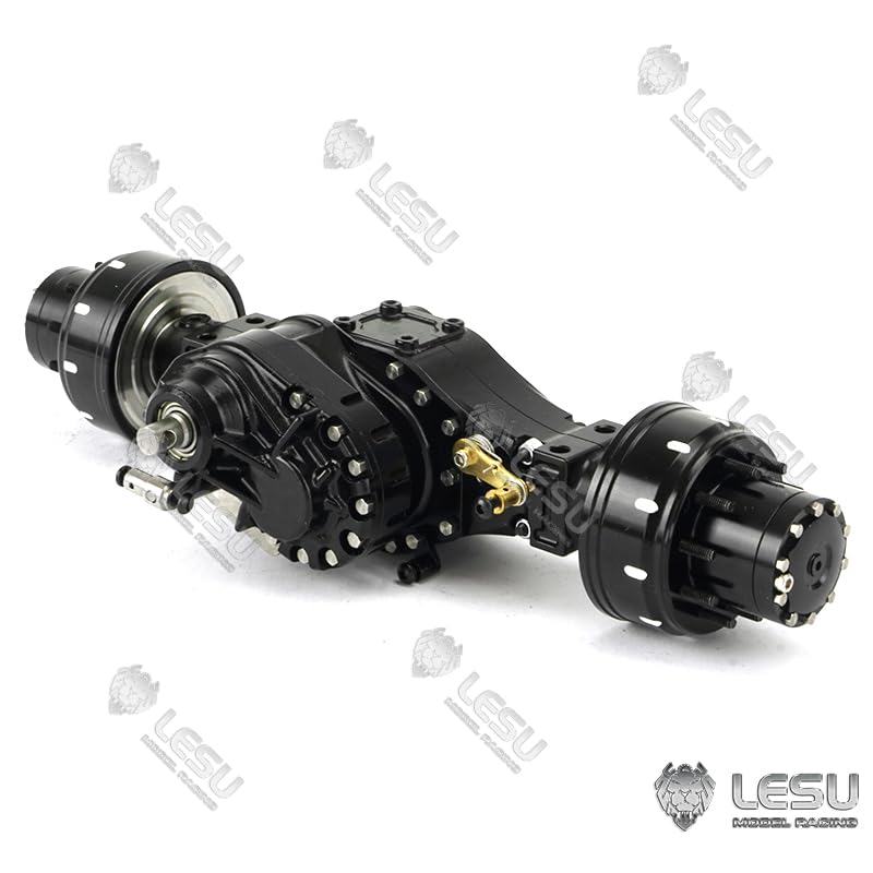 Différentiel essieu arrière métal LESU tracteur camion 1/14