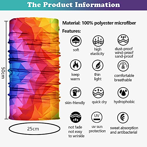 Neck Gaiter Mask,Bandana Gator Face Cover Mask Sun Uv Protection, Seamless Tube Face Scarf,Neck Warmer Balaclava,Headband For Men Women Boys Girls, Head Wrap For Motorcycle Cycling Festival Outdoors #TOP2