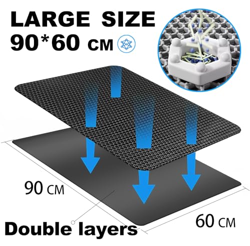 Tapis litière chat double couche en EVA haute densité durable