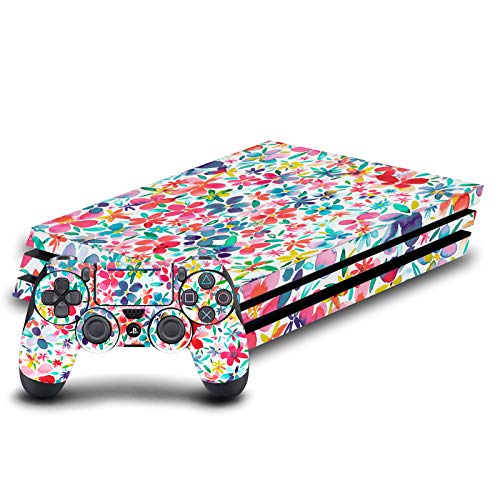 Autocollant vinyle PS4 Pro et DualShock 4 skin console PlayStation 4 floral