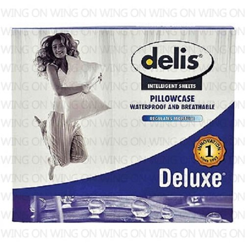 17941 Deluxe almohada blanco impermeable transpirable 70 x 40 cm