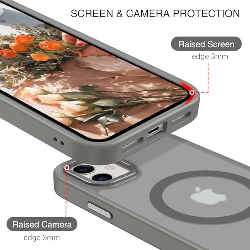Coque iPhone 11 compatible MagSafe BENTOBEN gris mat - 3