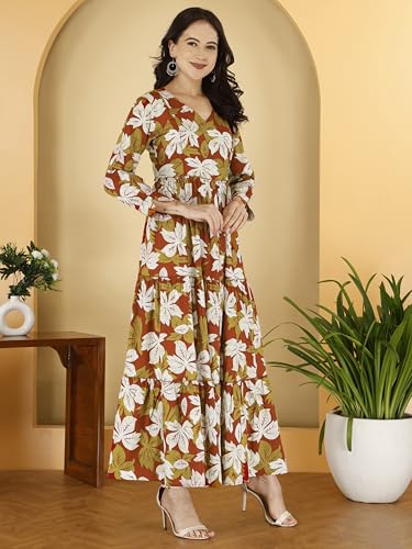 Image of Dhruvi Women's Rayon Anarkali Maternity Dress & Feeding Kurti with Zippers