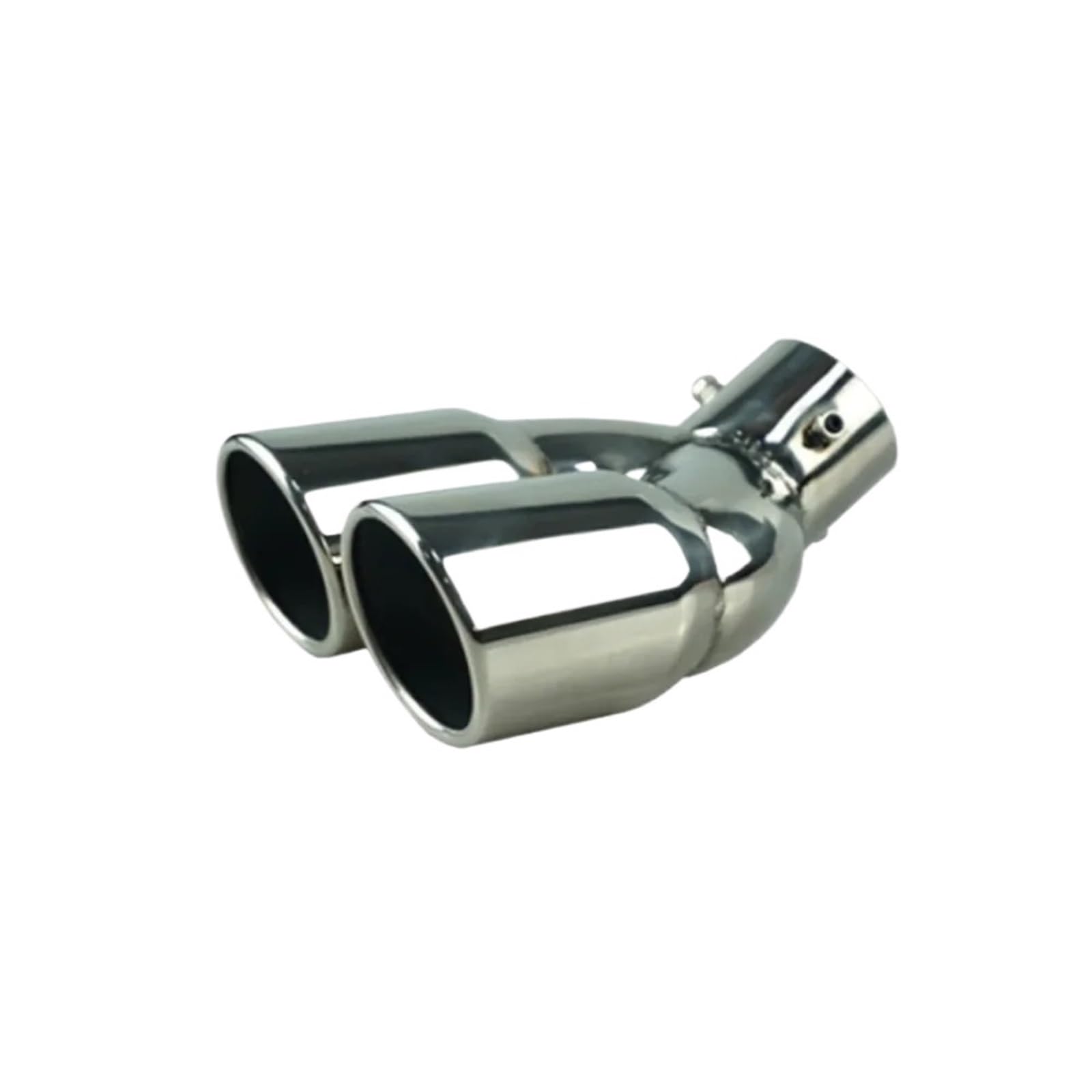 tylny tłumik wydechowy Universal Car 63mm końcówka rury wydechowej wlot stal nierdzewna podwójny wylot tłumik samochodowy ogona przykręcana
