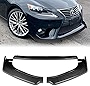 Q1-Tech 3PCS Front Bumper Lip fit for compatible with 2014 - 2016 Lexus IS250IS350IS200t ( Not Fit F-Sport Model Bumper ), Front Bumper Lip Spoiler Air Chin Body Kit Splitter, Painted Carbon Fiber