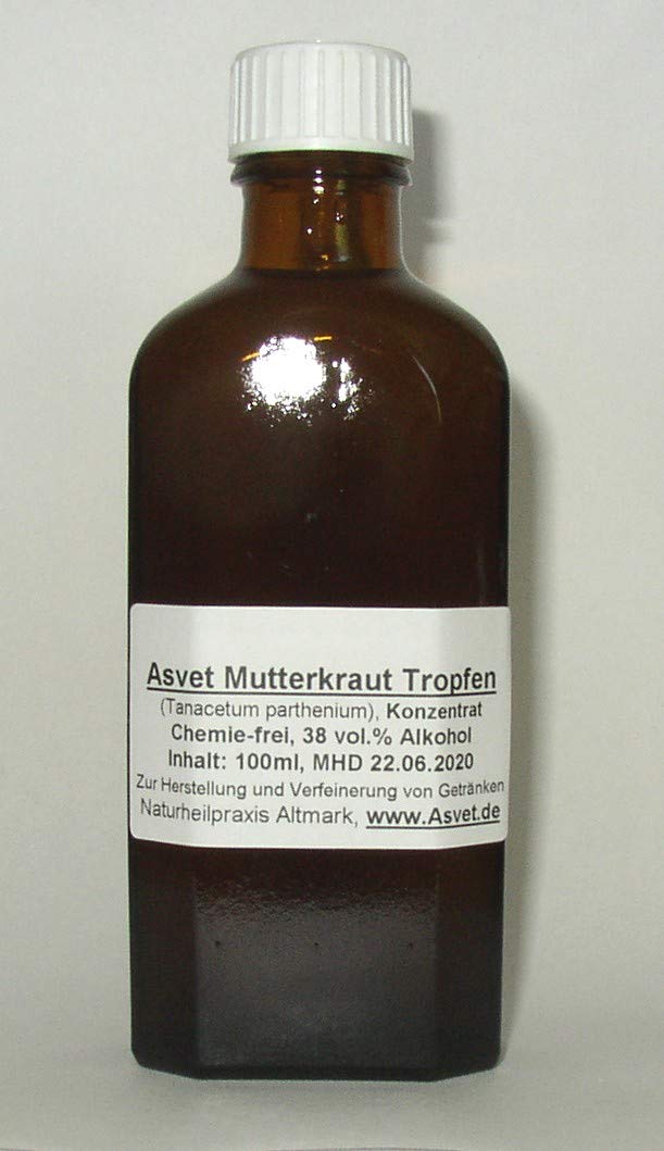 100ml Mutterkraut Tropfen, Tinktur, Auszug, Zubereitung