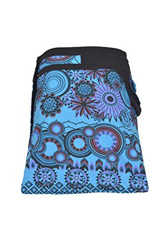 TATTOPANI Wrap Rotonda Gonna Hippy Popper Donne