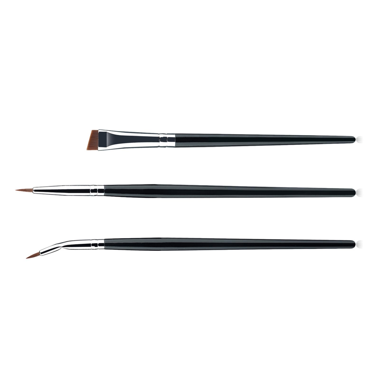 Fine Tip Angled Eyeliners Brushes With Wood Handle Makeup Brush For Detailed Looks Suitable For Various Occasion