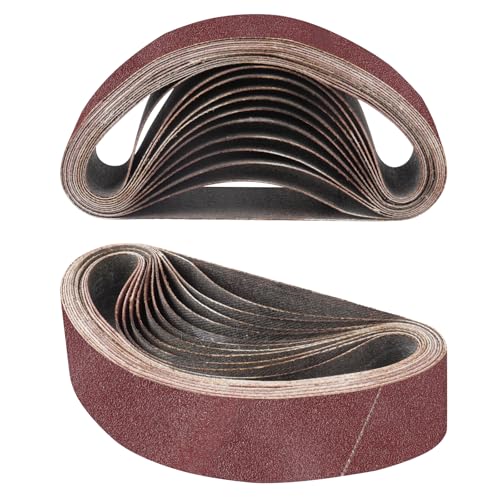 STEBRUAM 10PCS Sanding Belt 30 x 330 mm 60 Grit