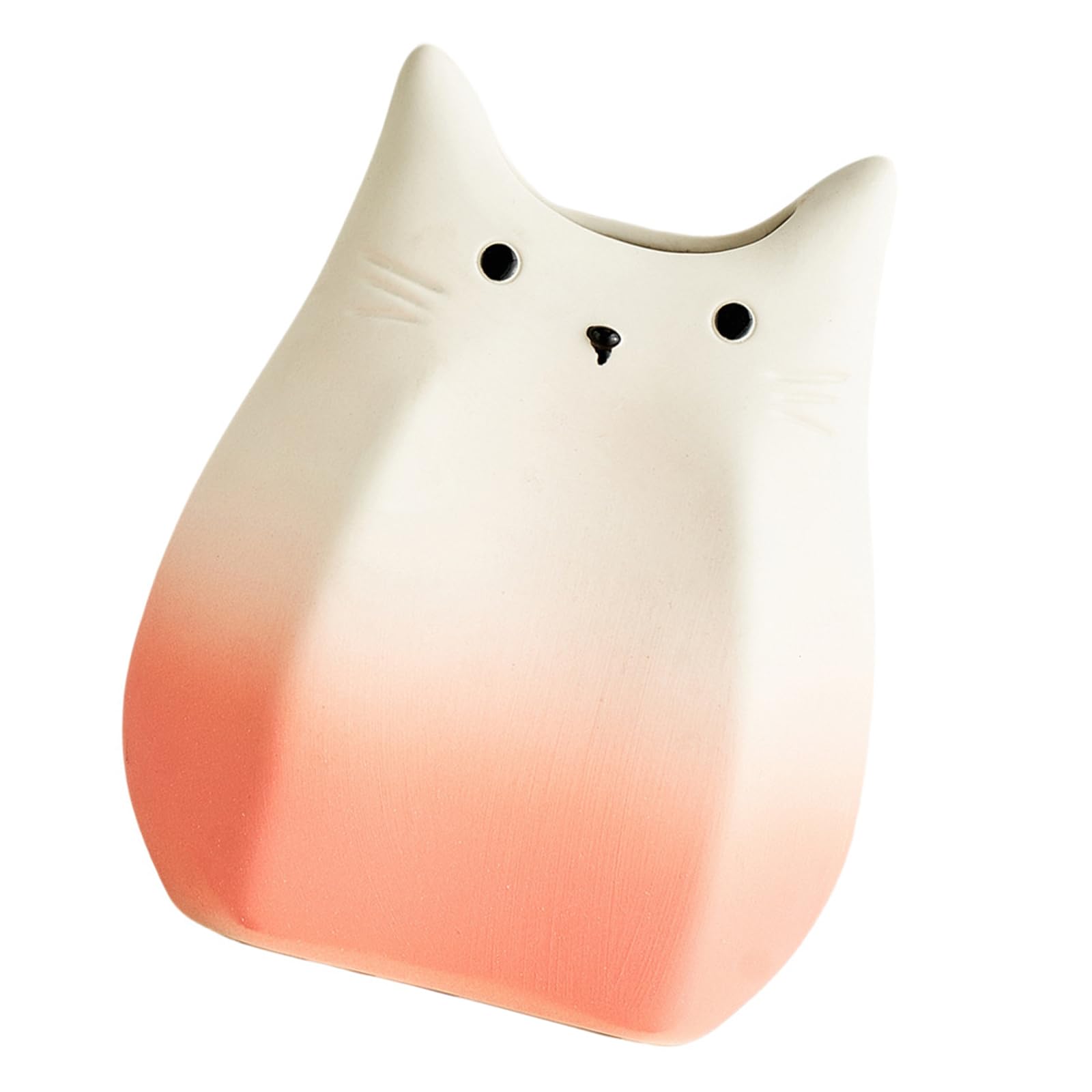 Cats Shape Ceramic Vases for Flowers Arrangement Container Aesthetic Small Planter Pots Home Desktop Shelf Decors Hydroponic Vases