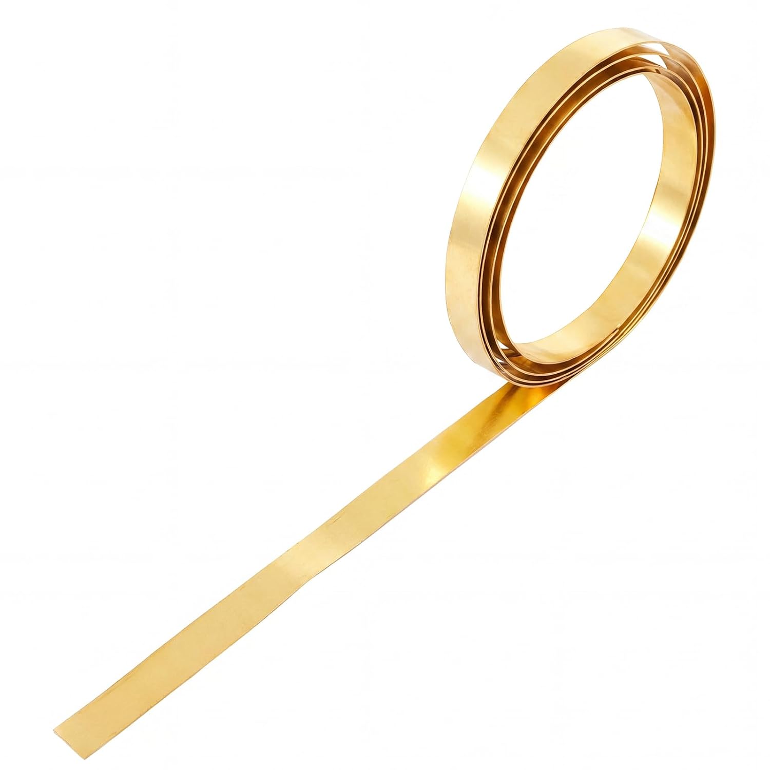 Zonon 5 Pcs Brass Strips, Brass Shim Stock Assortment 36" Length x 0.39" Width x 0.01" Thickness for DIY Crafts, Decorative Arts, Jewelry Making, Model Building and Electrical Applications