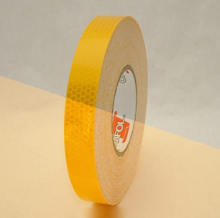 Oralite (Reflexite) 5900 HIP Prismatic-Grade Reflective Tape: 1 in. x 50 yds. (Yellow)