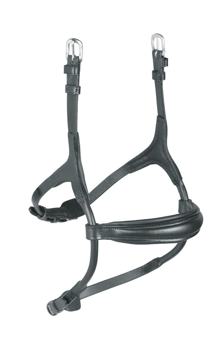 Shires Velociti Rapida Rolled Padded Cavesson Noseband (Cob, Black)