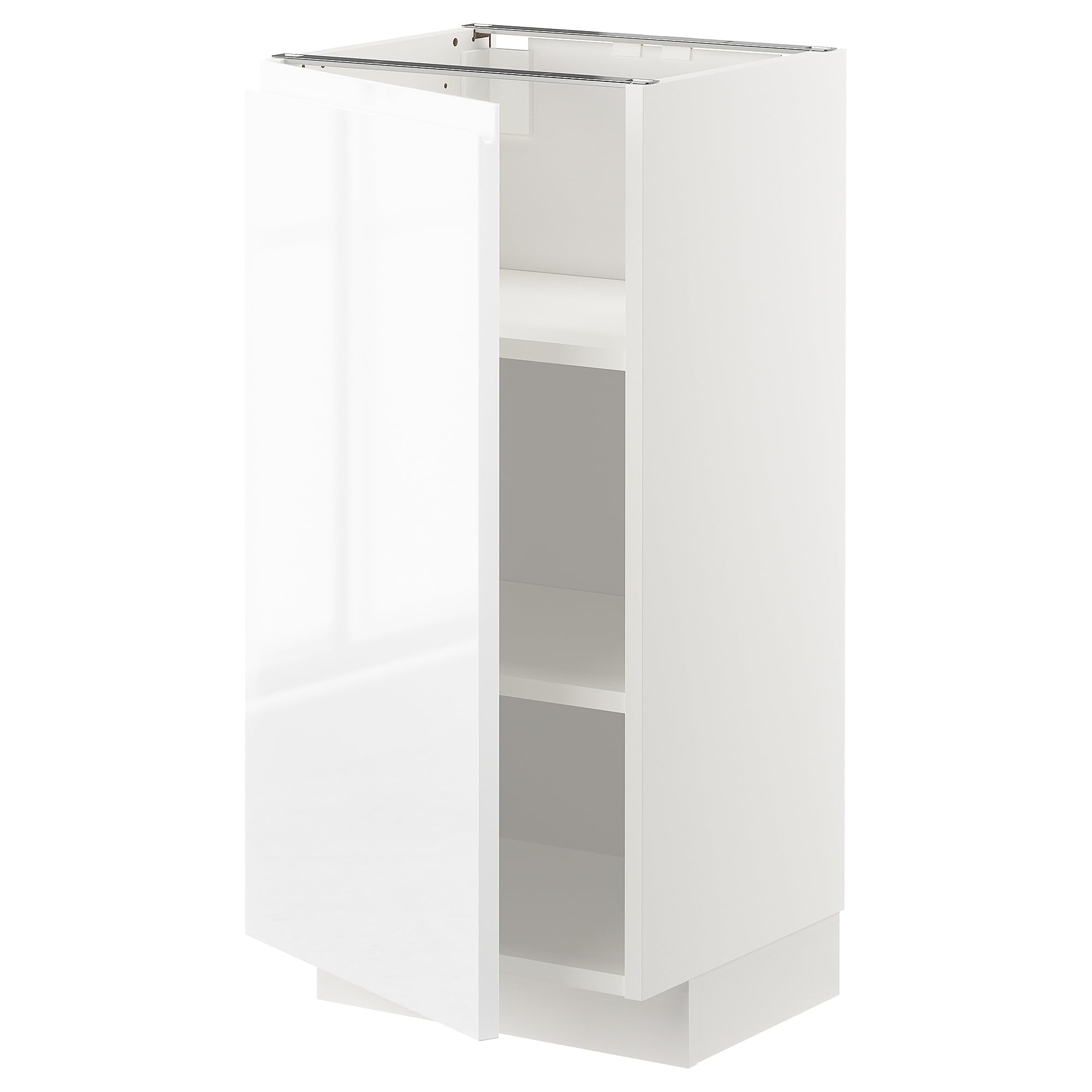 Meuble bas METOD étagères ProTuning blanc brillant gain de place cuisine