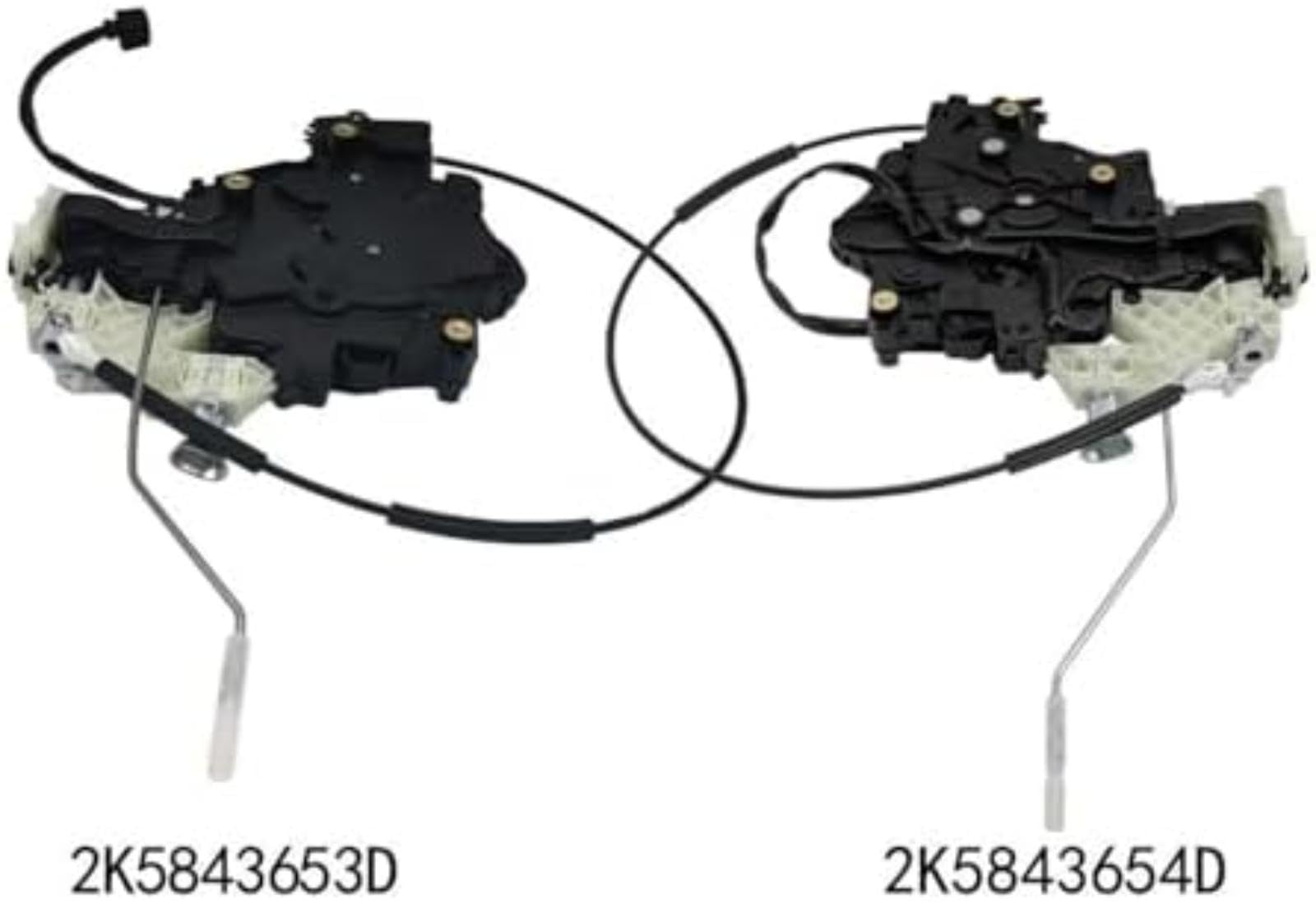 Siłownik zamka drzwi samochodu, dla Vw, dla Caddy 2016-2020 2K5843654D 2K5843653D Mechanizm Siłownik zamka drzwi samochodu