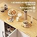 GRUSIGN Kitchen Island on Wheels with Storage-Multifunctional Kitchen Island Cart with Drop Leaf, Rolling Island with Spice/Towel Rack,Expandable Island Table Kitchen,39.37