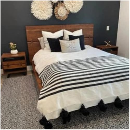 Miniatura 4 de Juju Hat, Modern Farmhouse Bedroom Wall Decor, White and Tan Set of 4 in 16" and 24"