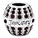CharmSStory Birthday JAN-DEC Synthetic Birthstone Charms Beads for Charms Bracelets