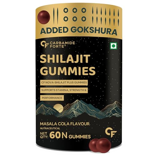 Carbamide Forte Shilajit Gummies For Men With Swarna Bhasma,Goksh...