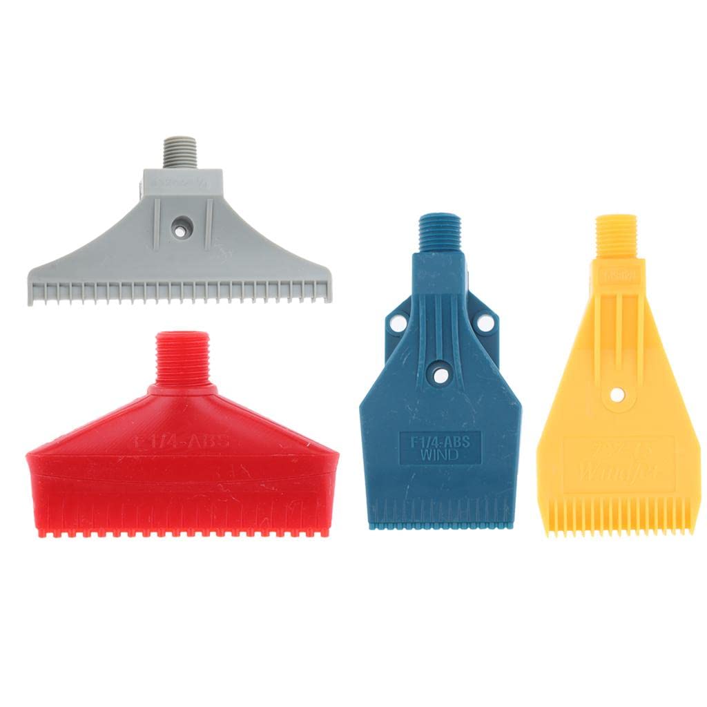 PETSOLA Multi Blow Flat Fan Nozzle, Air Jet Blower, Duster Dryer - Air Spreader -1/4 Bsp, 4Pcs
