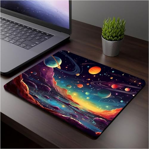 Image of Tuzker Gaming Mouse pad /Computer Mouse Mat for Speed and Precision Operation, Non-Slip Rubber Base, Smooth Cloth Surface for Laser & Optical Mouse, Laptop, MacBook, Notebook, Office-230x190mm (MP-09)