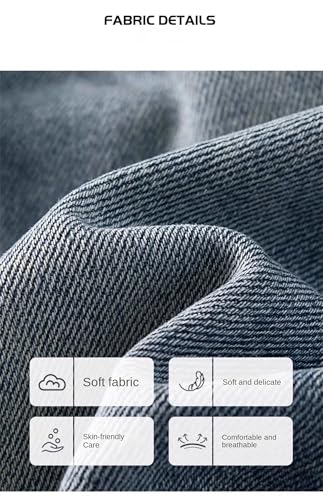 Boys Baggy Jeans Straight Wide Leg Cargo Jeans Casual Elastic Waist Loose Fit Denim Pants Y2k Streetwear with Pockets2