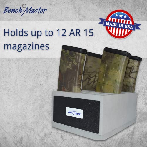 AR Mag Rack for Gun Safe Storage - 12-Unit BenchMaster Weapon Rack