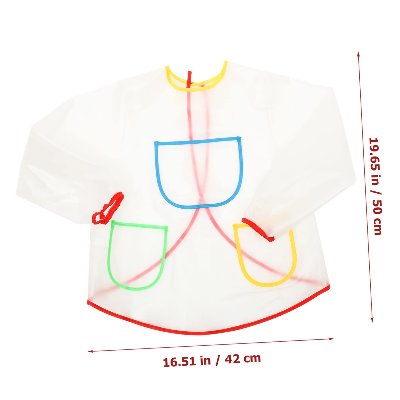 UPKOCH 3 Piezas delantal de pintura baberos para bebe baberos para niños pequeños delantal niño delantal infantil delantal transparente delantal de cocina pintado ropa de trabajo vestido