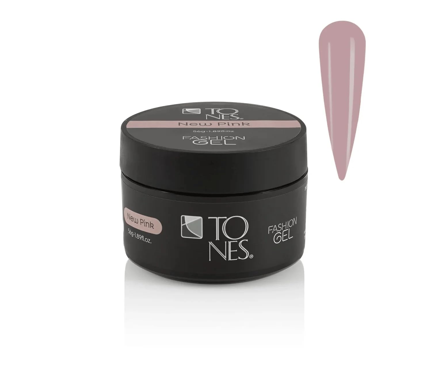 TONES Fashion Gel - Premium, Long-Lasting LED or UV Poly Nail Gel - 7-Free - Quick-Curing Nail Art and Nail Design Overlay or Nail Sculpting - (1.89