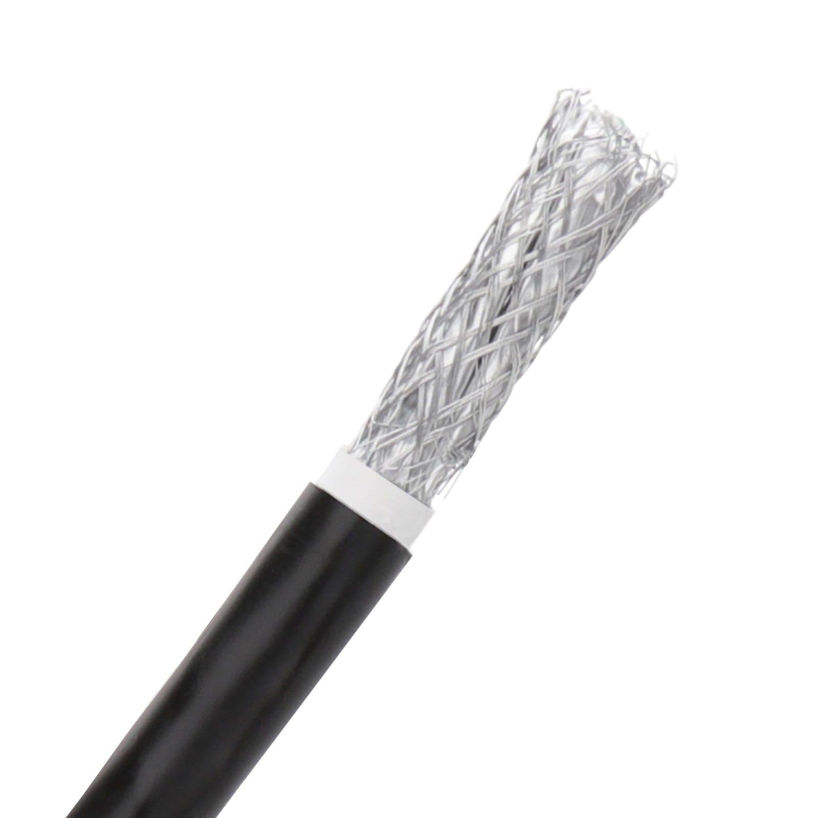 kenable Cable de Red Ethernet CAT6A Exterior Enterramiento Directo COBRE Relleno de Gel Bobina 50 m [50 metros/50m] Negro