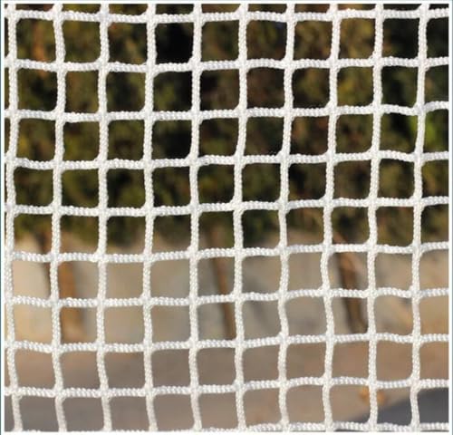 Red De Seguridad para Escaleras, Protección para Niños Y Mascotas, Protector De Balcón para Gatos Y Perros, Malla para Barandillas Y Vallas, White 1.5M×6M(5FT×19.7FT)