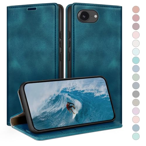 Coque iPhone 16e en cuir avec blocage RFID HUOUH
