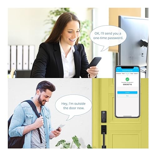 Serrure connectée TTLock noire pour sécuriser votre entrée de maison - 3