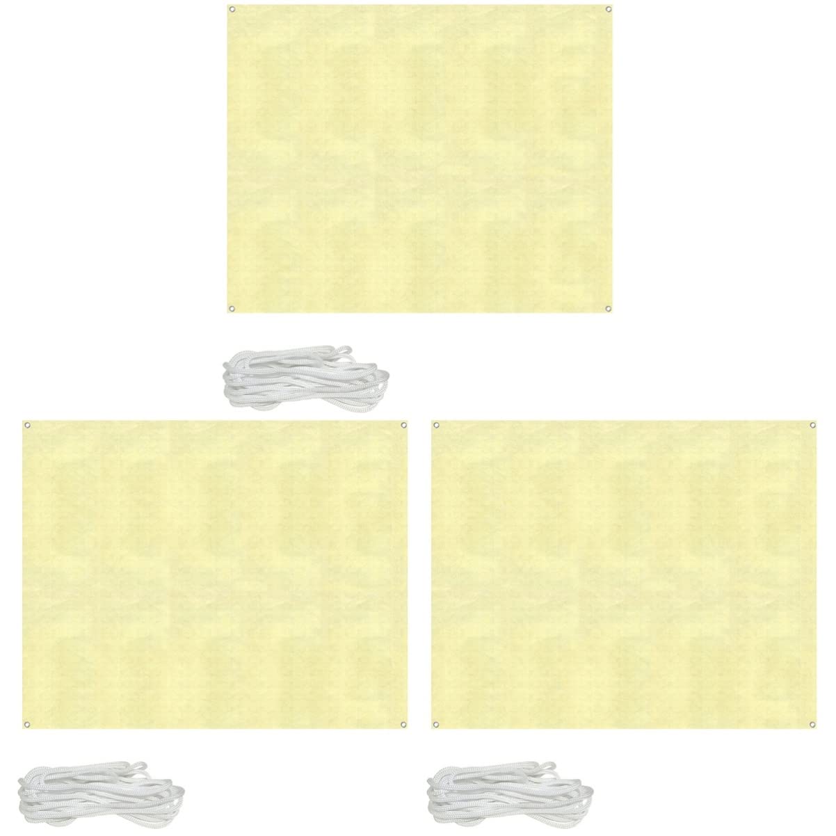 YARNOW Outdoor Shade 3pcs Sunshade Net Sun Shade Awning Sun Shade Sail Canopy Garden Sail Shades Outdoor Sun Shades Gardening Sun Shade Sail Cloth The Fabric Sun Protection