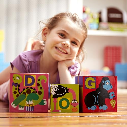 Image of Melissa & Doug Deluxe 10-Piece Alphabet Nesting and Stacking Blocks - FSC Certified