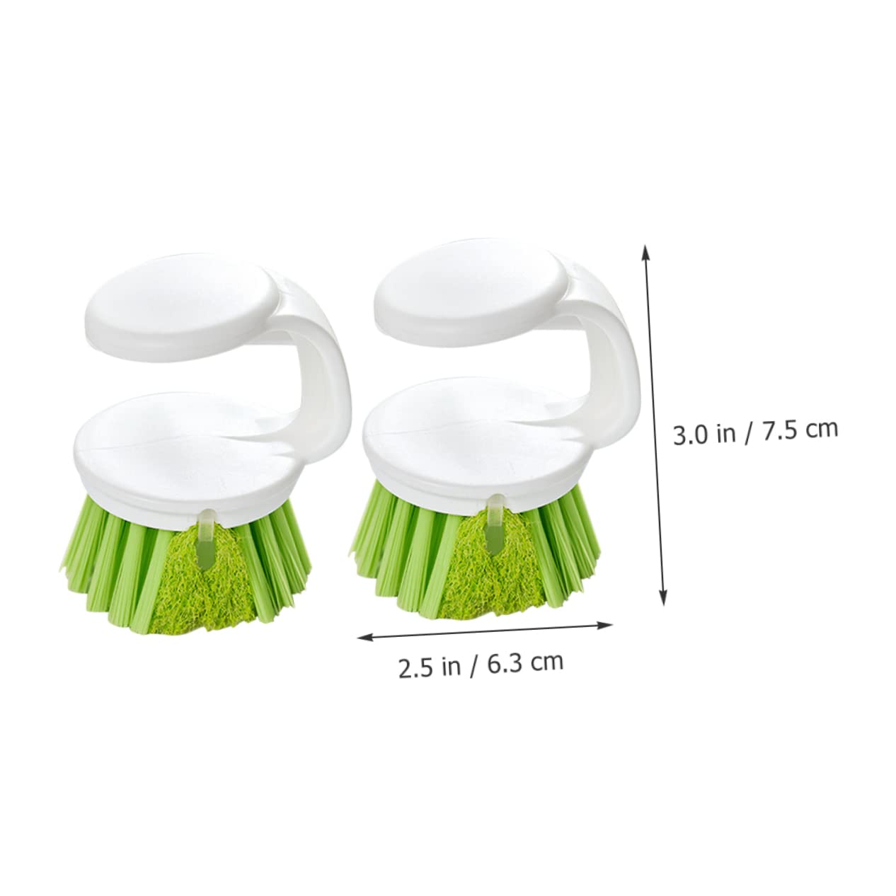 Amosfun 6 Pz spazzola per pentole lavastoviglie pennello cucine scrubber per la pulizia spugna per piatti con manico spazzola per lavello da cucina lavapiatti con manico plastica